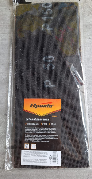 Сетка абразивная, P 180, 115 х 280 мм, 10 шт.// Sparta