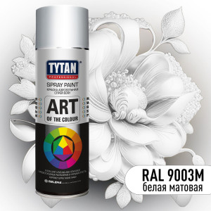 TYTAN Краска аэрозольная, белая матовая, 400 мл RAL 9003M