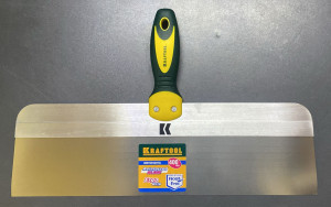 Шпатель KRAFTOOL фасадный с двухкомпонентной ручкой, нержавеющее полотно, 400мм