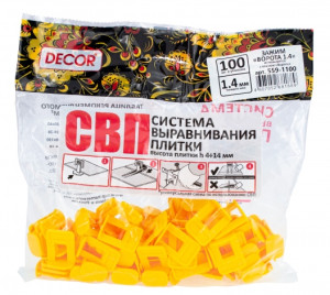 СВП Зажим Ворота 1,4 мм 100 шт, пакет (30шт/60шт)