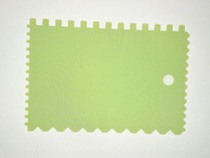 Шпатель для клея, пластмассовый, 130х170 мм, зубчатый// Сибртех Шпатель для клея, пластмассовый, 130х170 мм, зубчатый// Сибртех