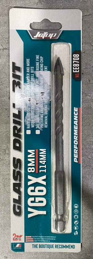 Сверло по кафелю 4х гранное 8мм JcTop