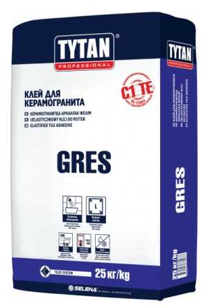 TYTAN GRES + FIBER клей плиточный (25кг)